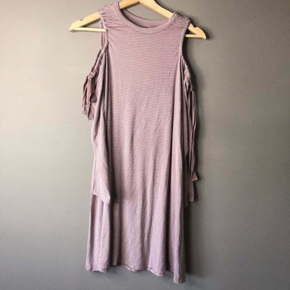 American eagle striped dress open shoulder S